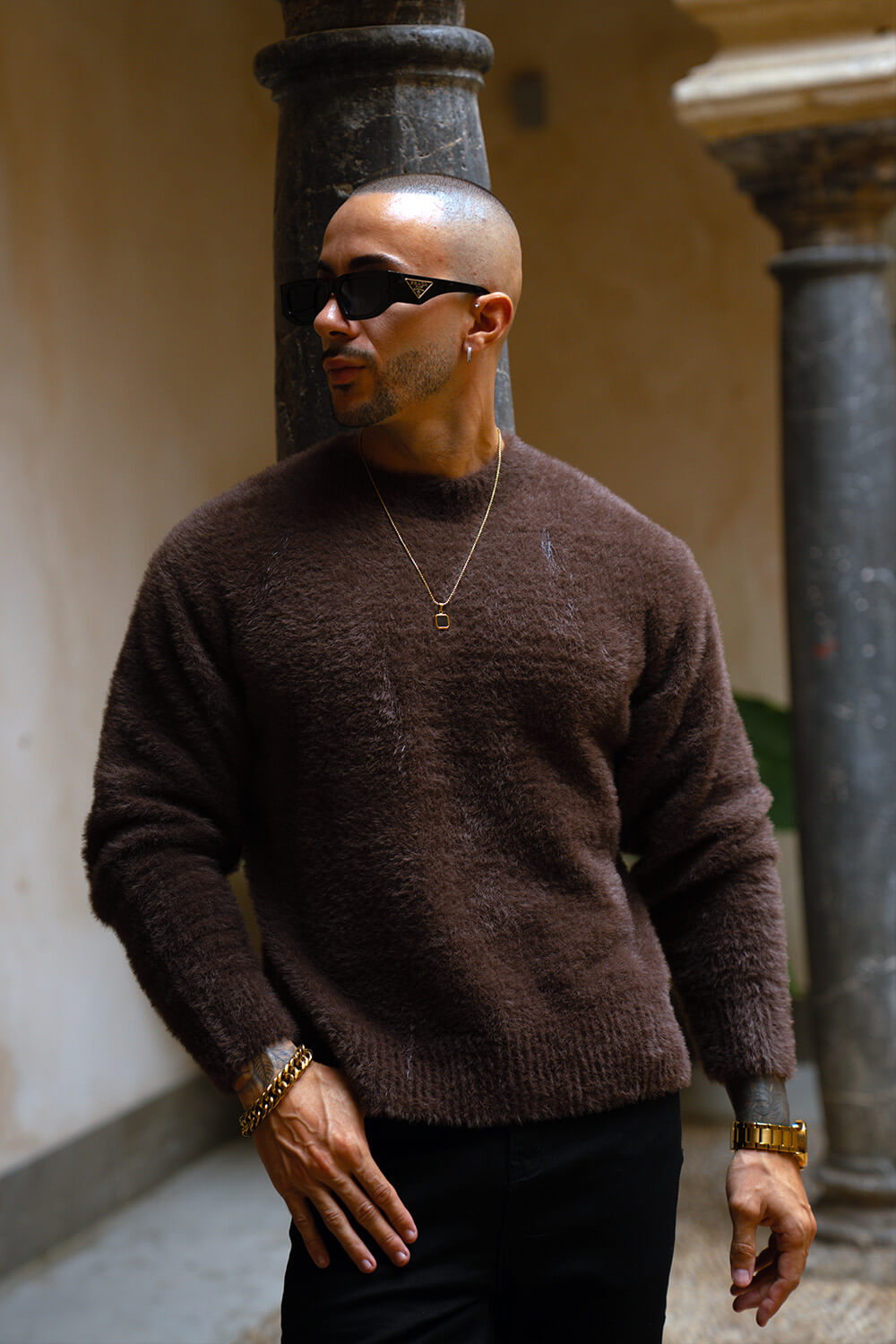 Cervino Mohair Sweater - Chocolate
