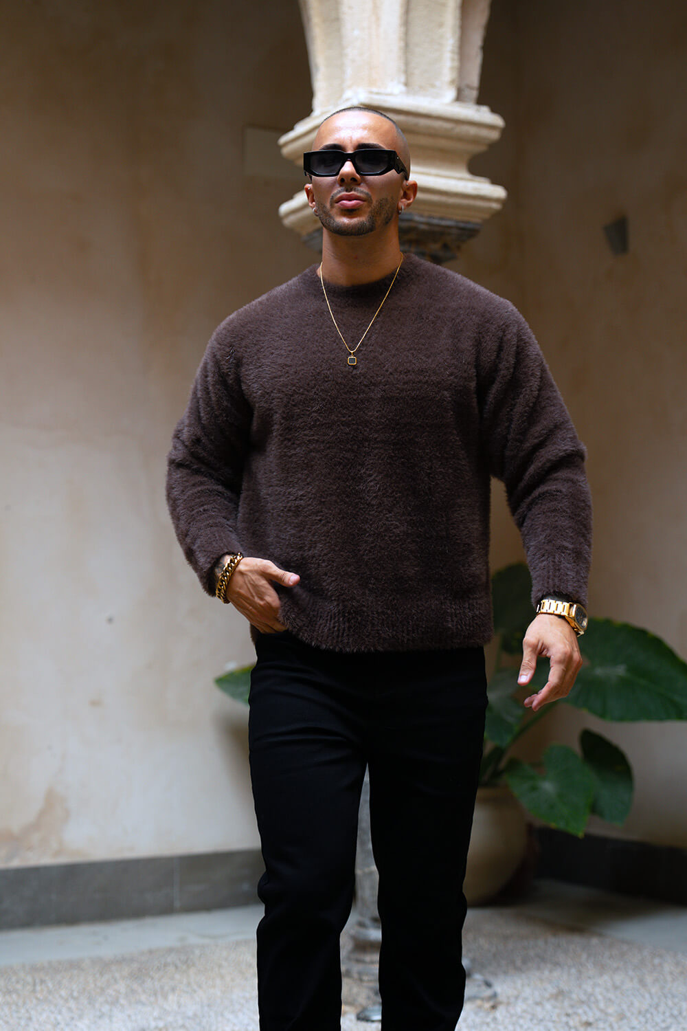 Cervino Mohair Sweater - Chocolate