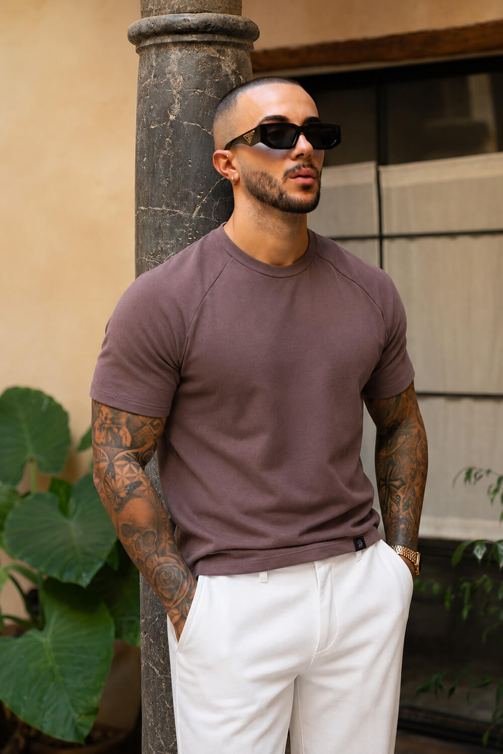 Como Luxe Tee - Chocolate