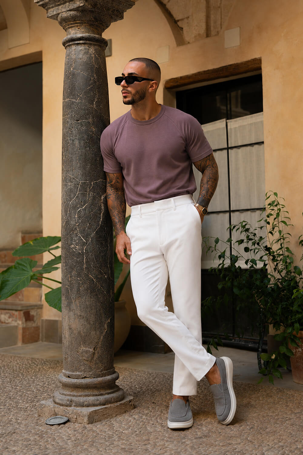 Como Luxe Tee - Chocolate