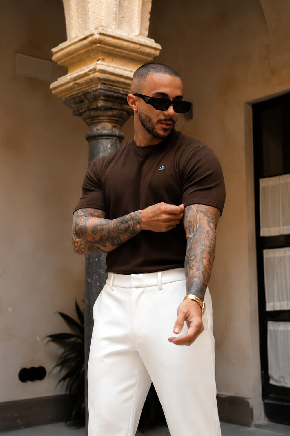 Luxe Knit Tee - Chocolate