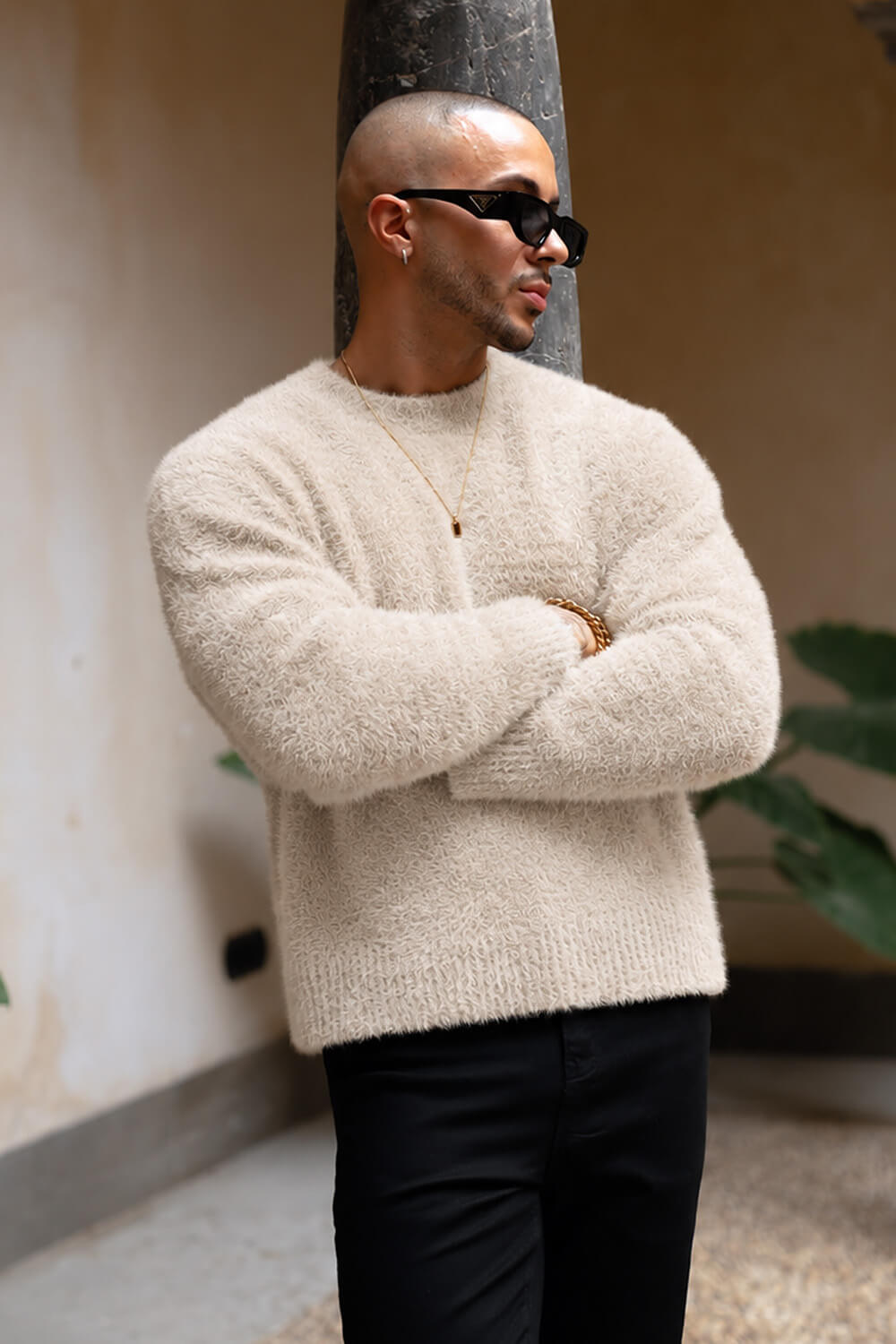 Cervino Mohair Sweater - Oatmeal