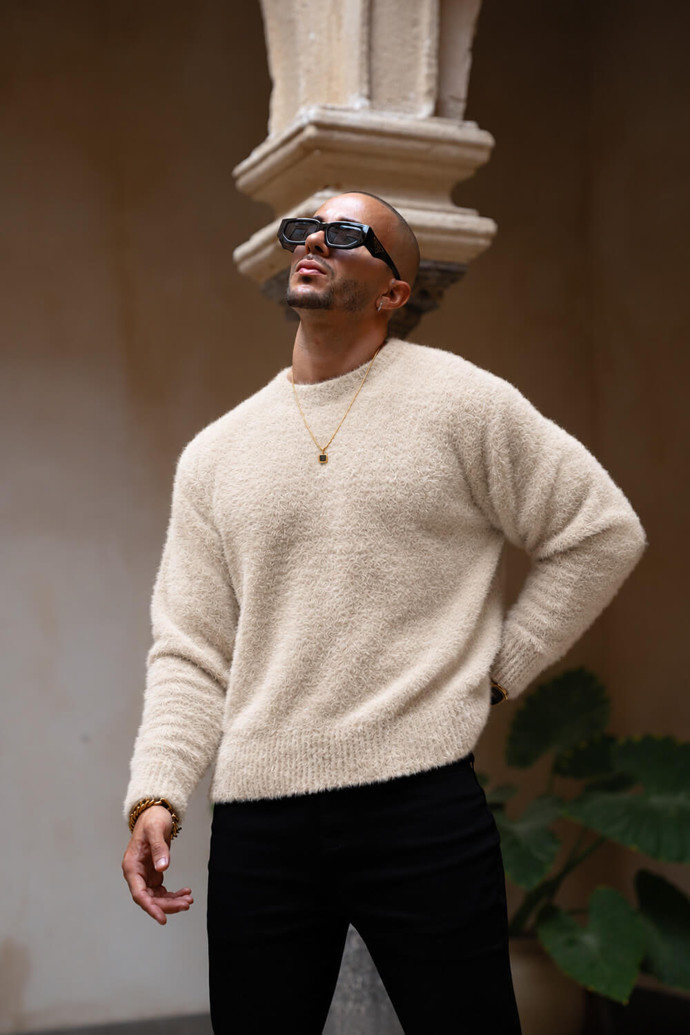 Cervino Mohair Sweater - Oatmeal