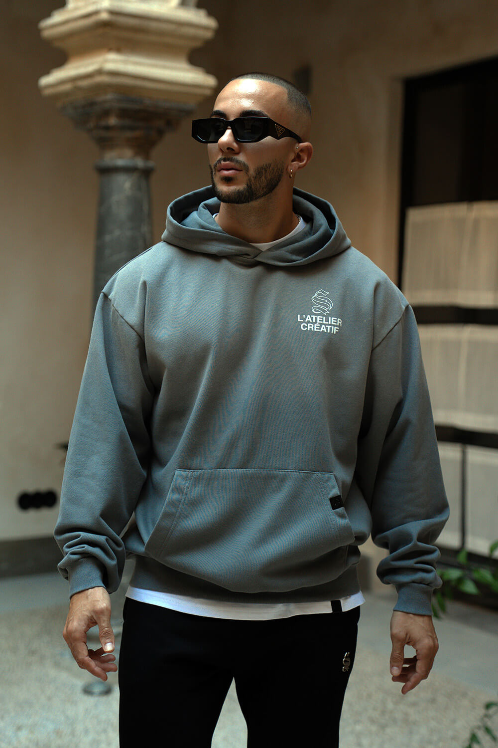 Atelier Acid Fade Hoodie - Grey