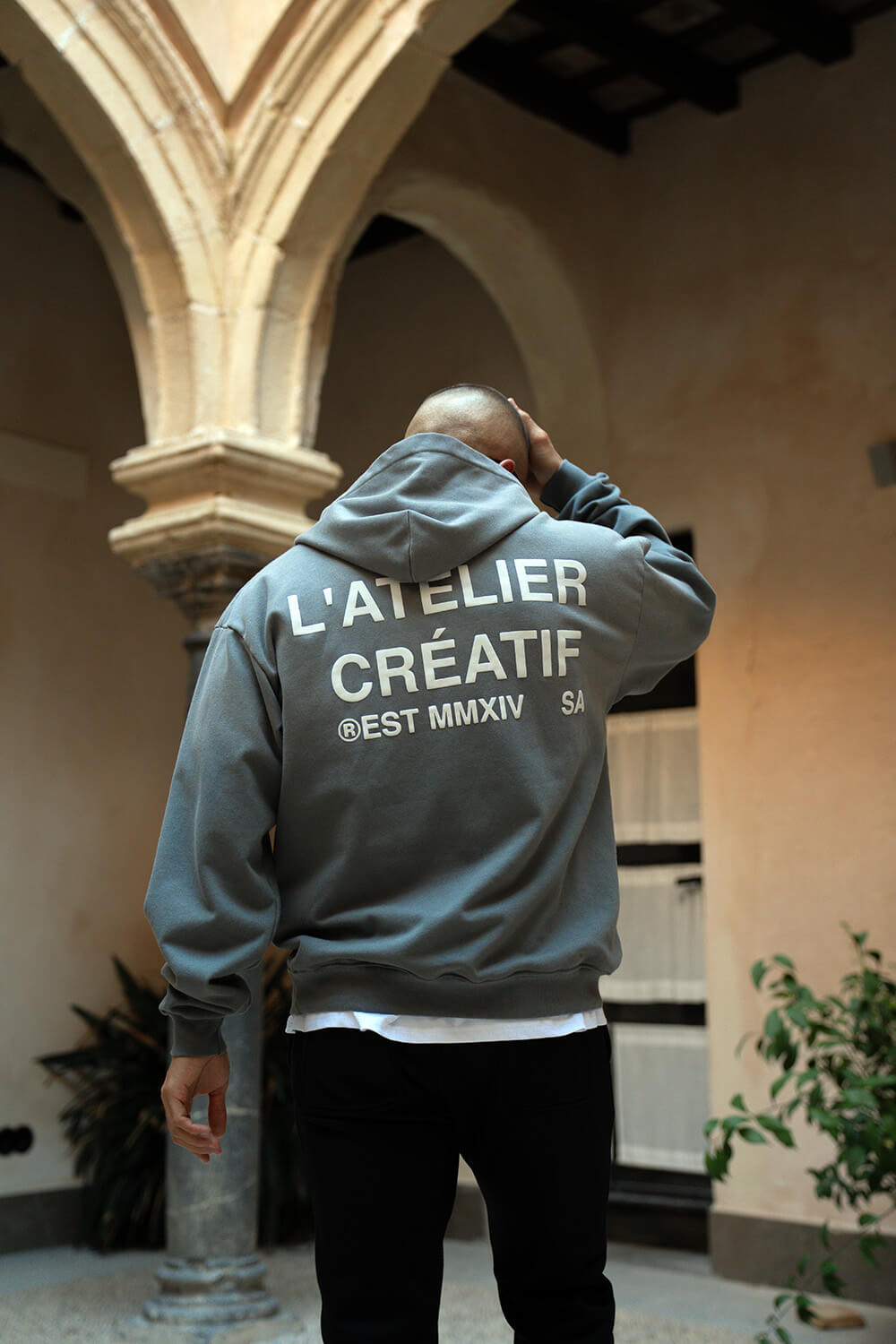 Atelier Acid Fade Hoodie - Grey