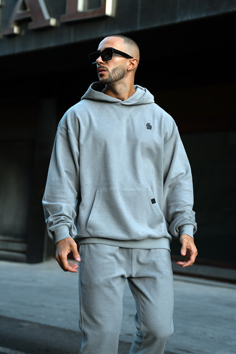 Brushed Luxe Hoodie - Grey
