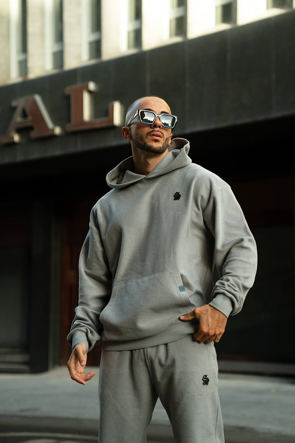 Brushed Luxe Hoodie - Grey