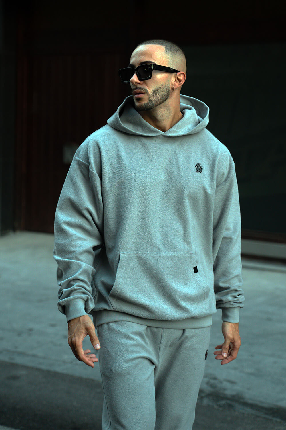 Brushed Luxe Hoodie - Grey