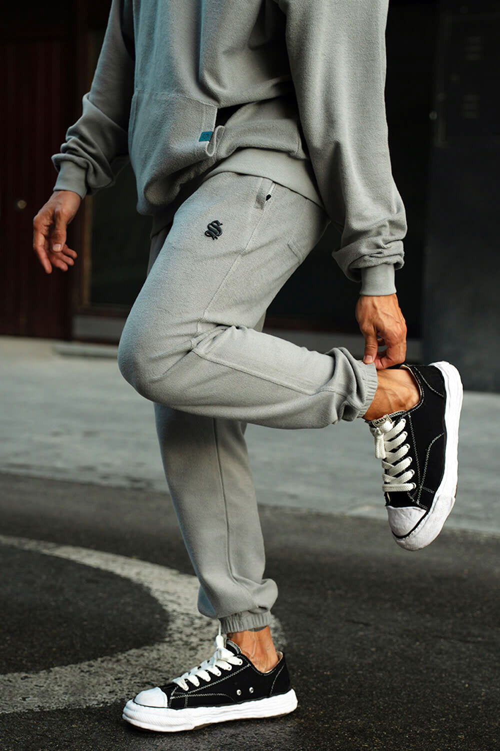 Brushed Luxe Joggers - Grey