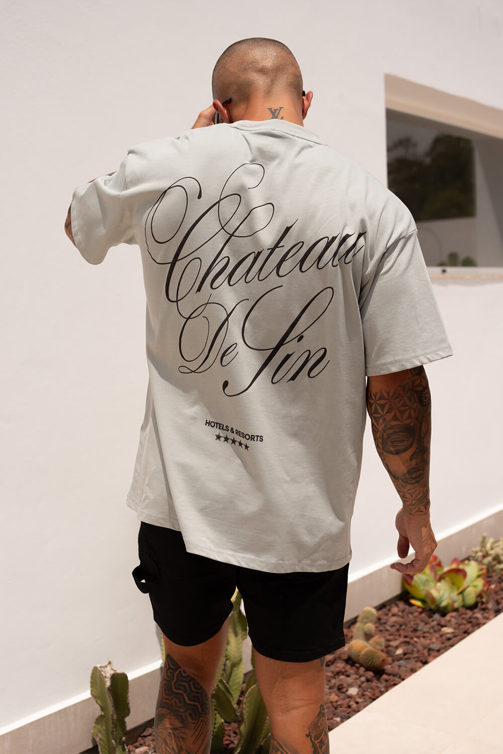 Chateau Crest Tee - Grey