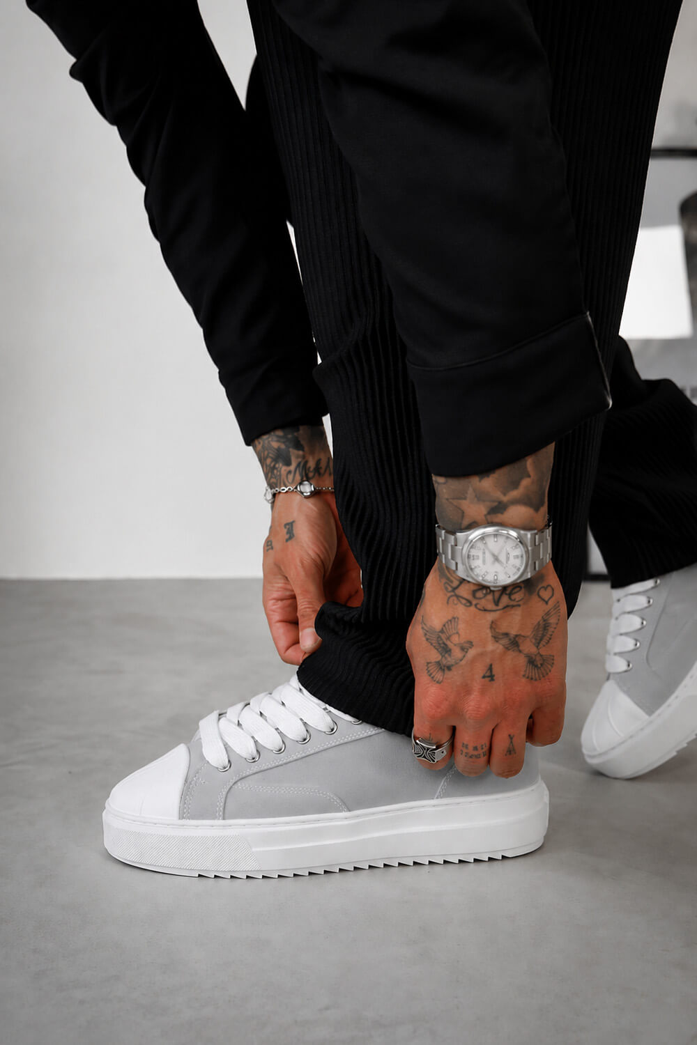 Onyx Trainers - Grey/White