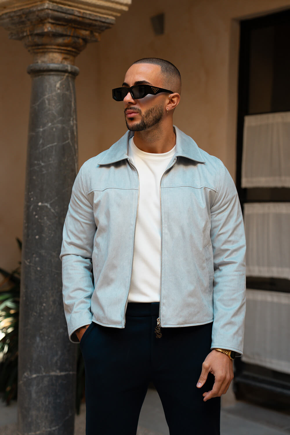 Palmero Suede Jacket - Grey