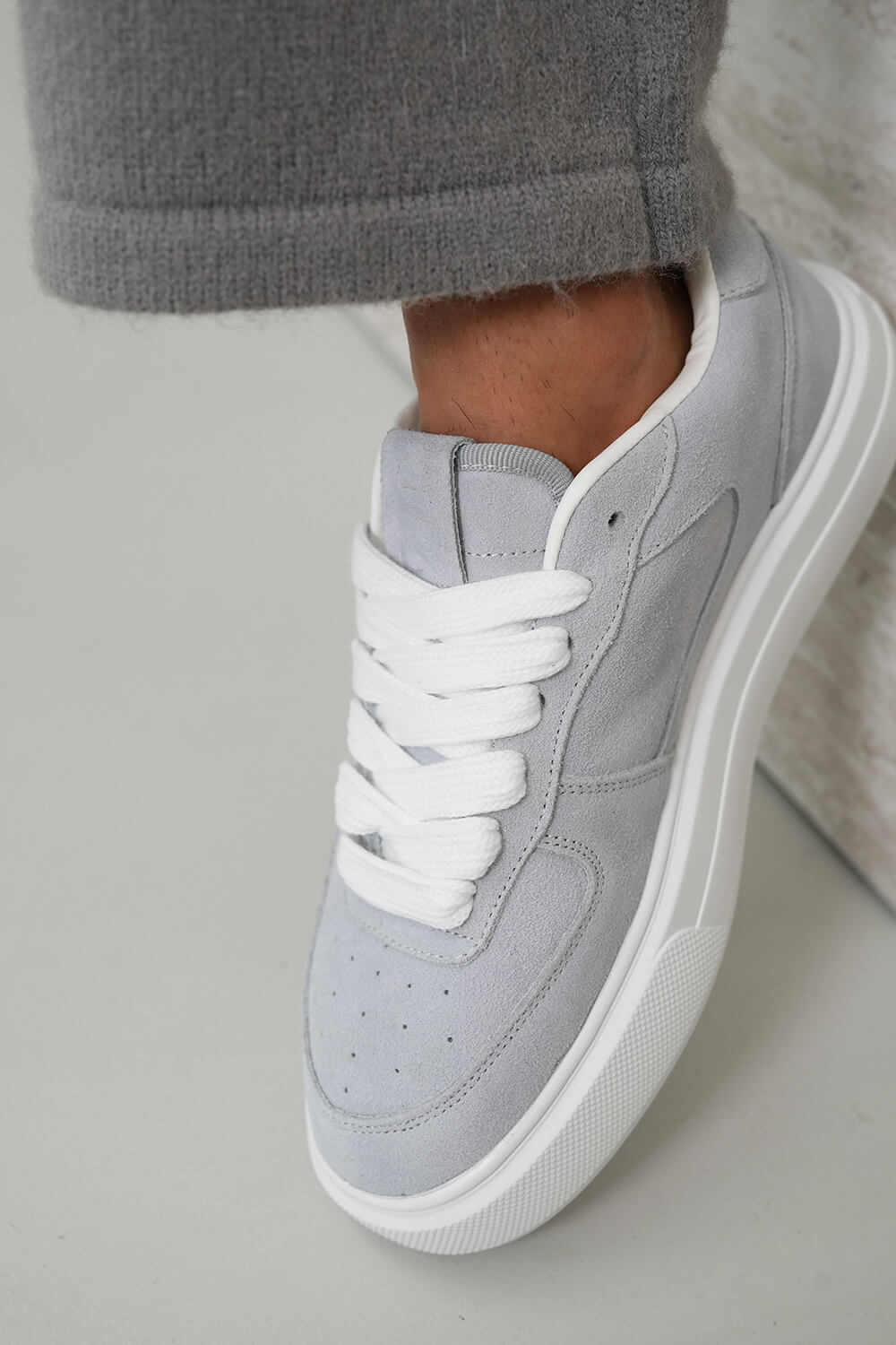 Court Suede Trainers - Grey