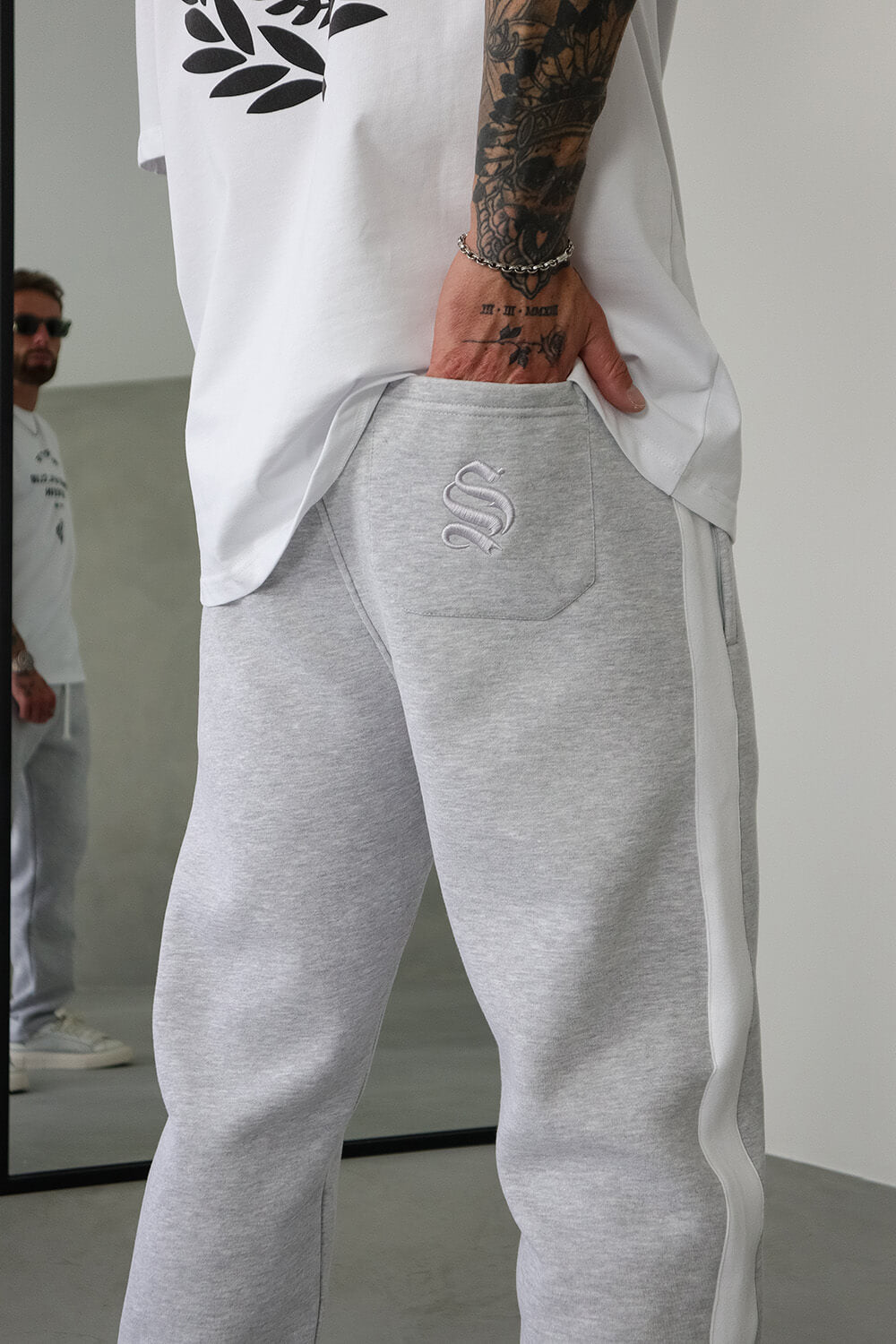 Track Pants - Grey Marl