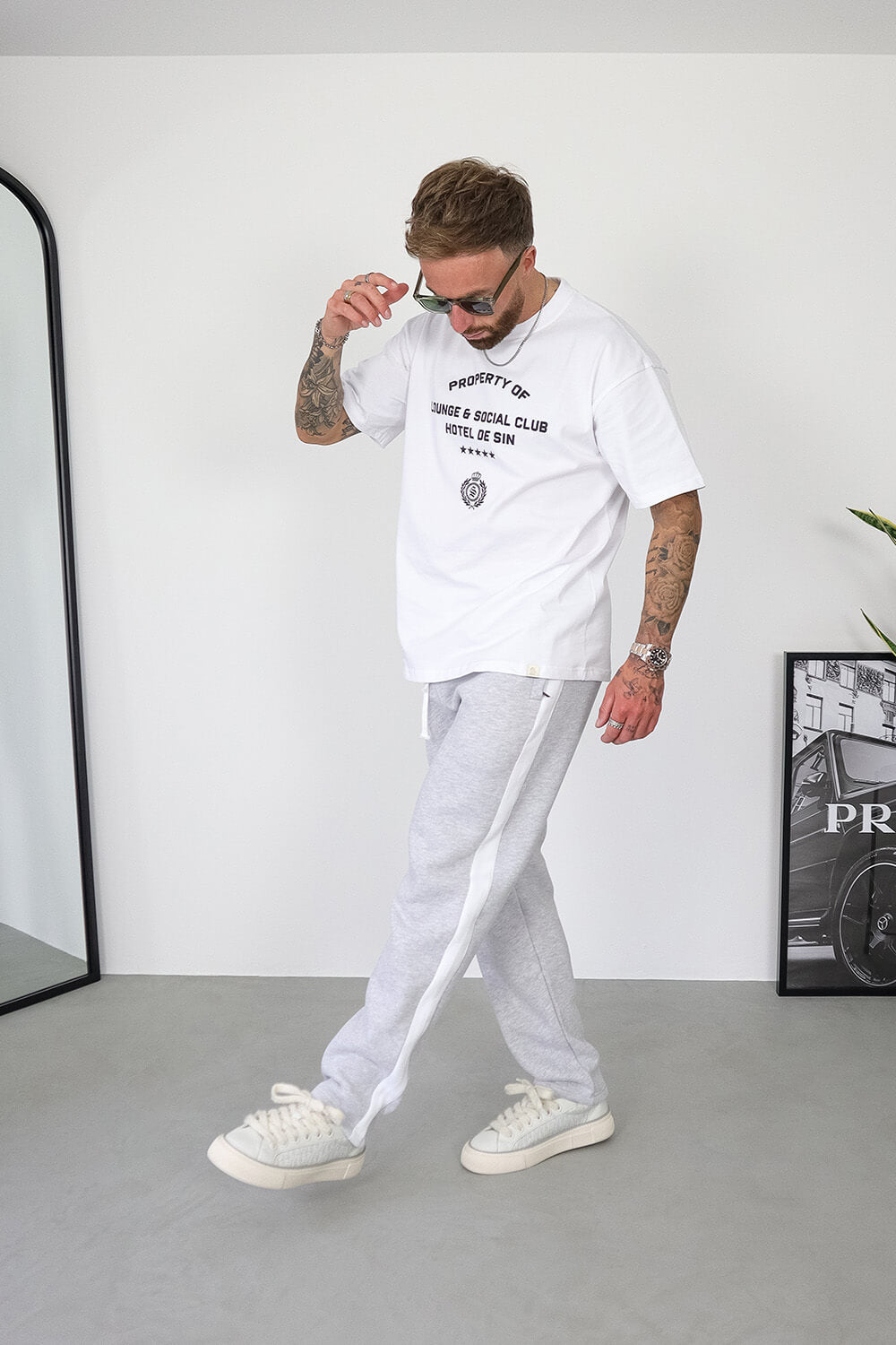 Track Pants - Grey Marl