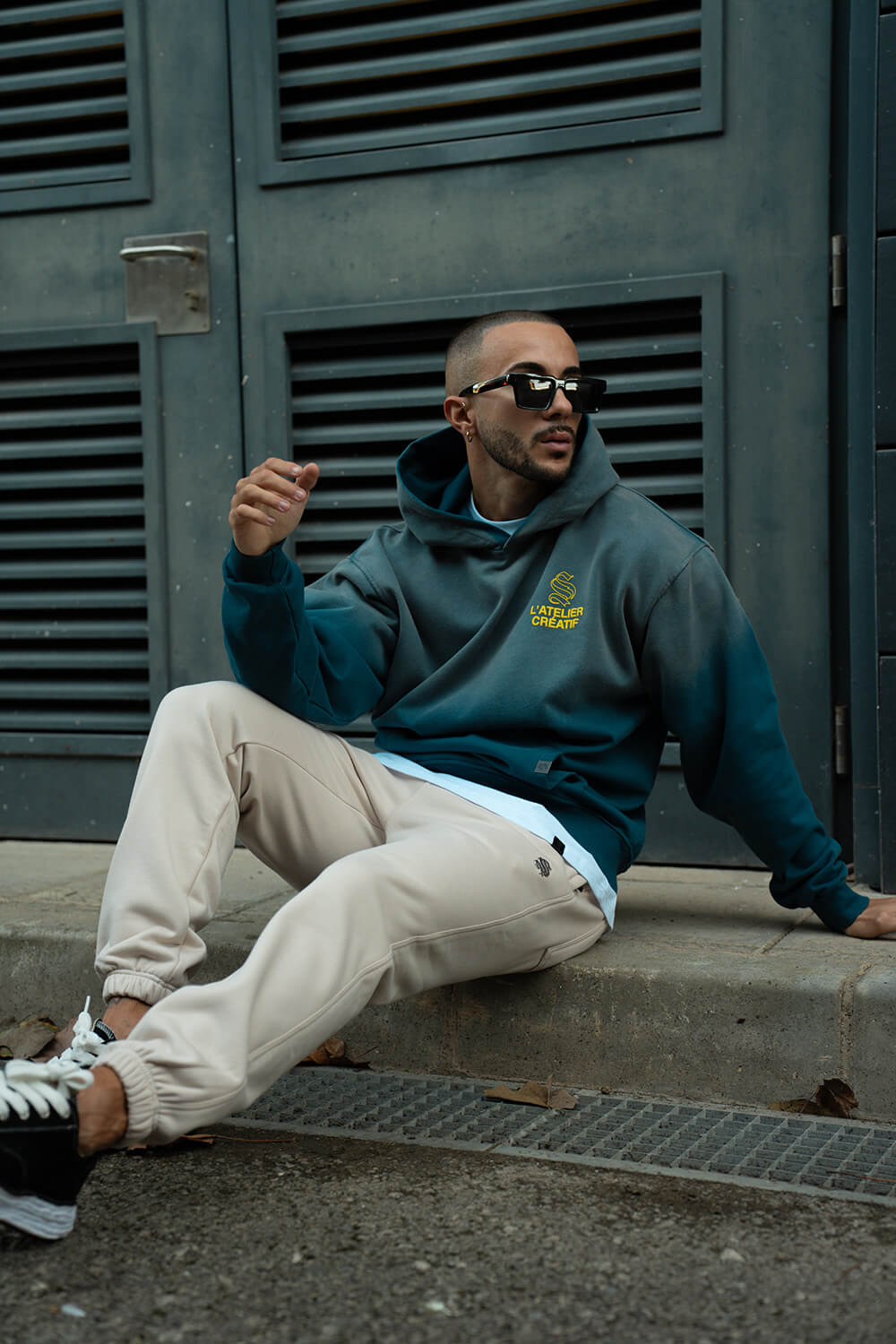 Atelier Acid Fade Hoodie - Navy