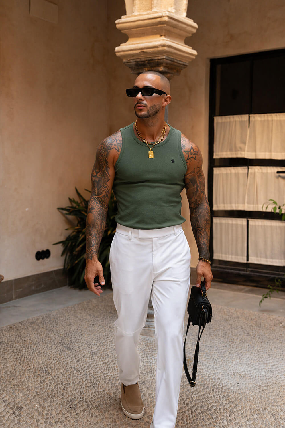 Cannes Luxe Vest - Olive