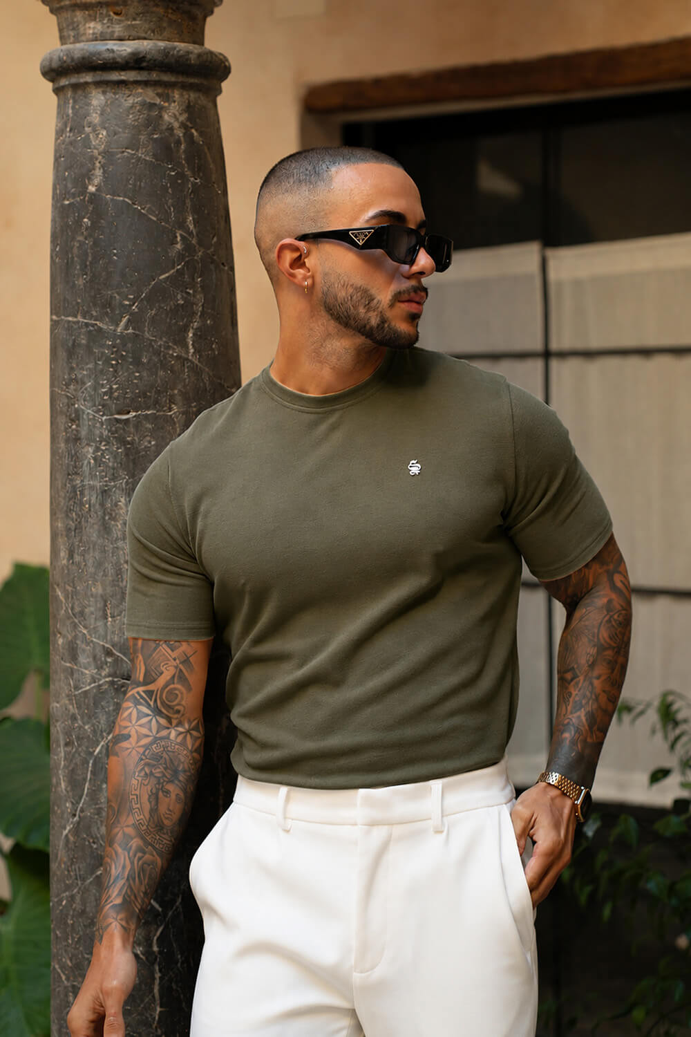 Luxe Knit Tee - Olive
