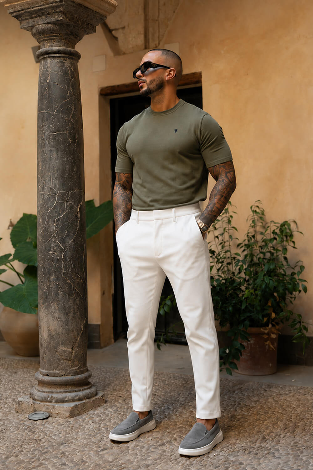 Luxe Knit Tee - Olive
