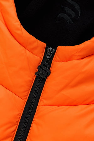 Raptor Balaclava Puffer Jacket - Orange