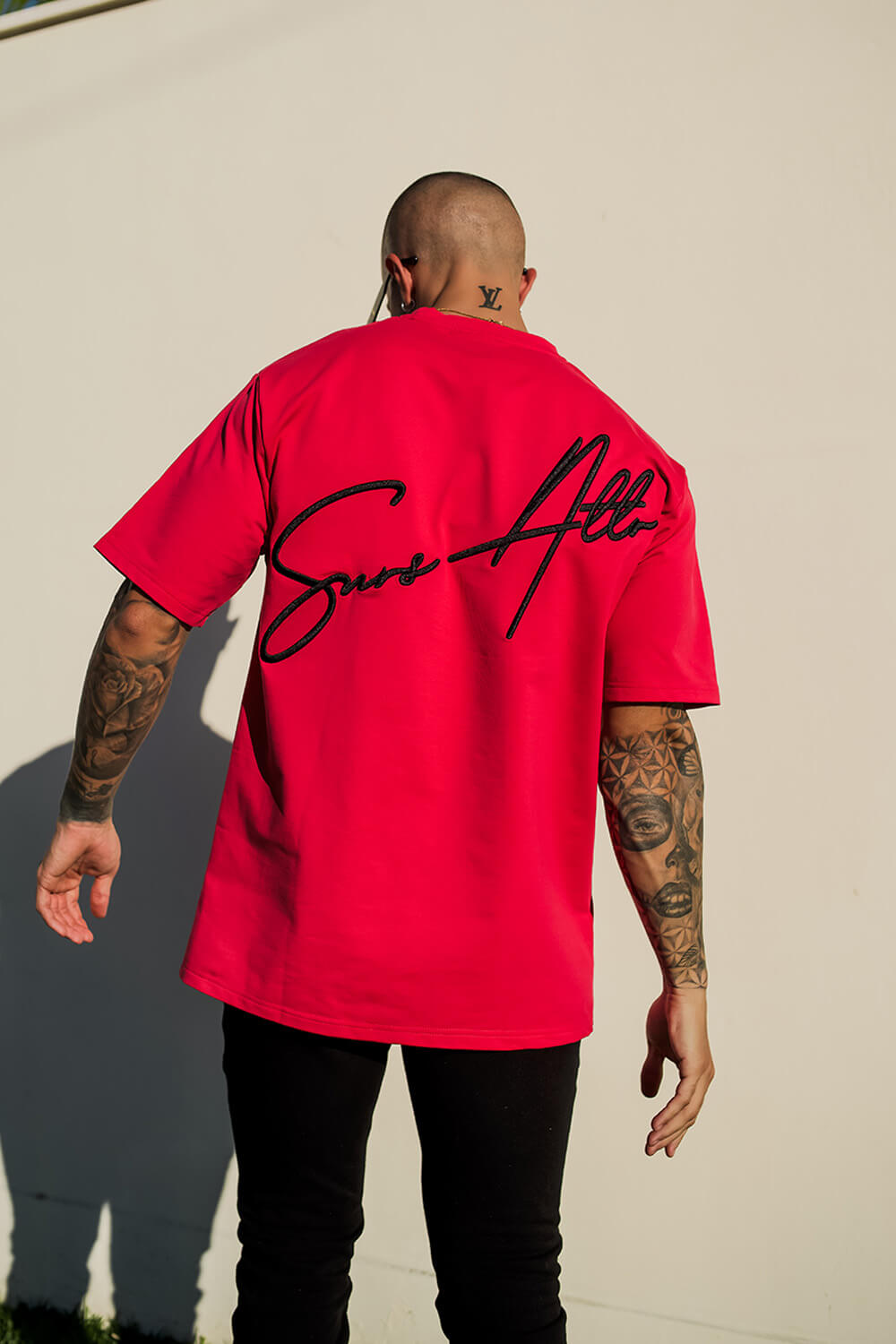 Script Core Tee - Pink/Black