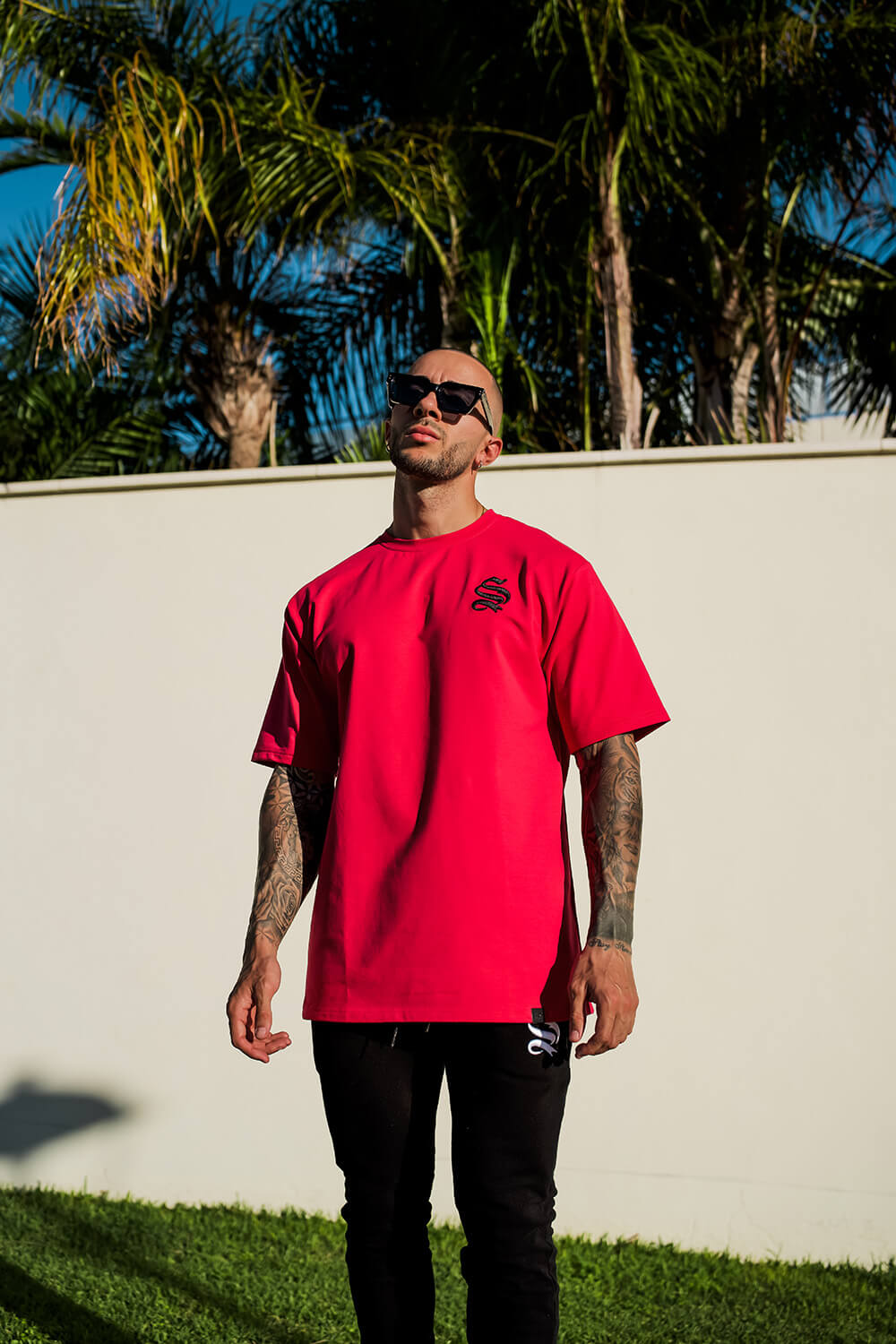 Script Core Tee - Pink/Black