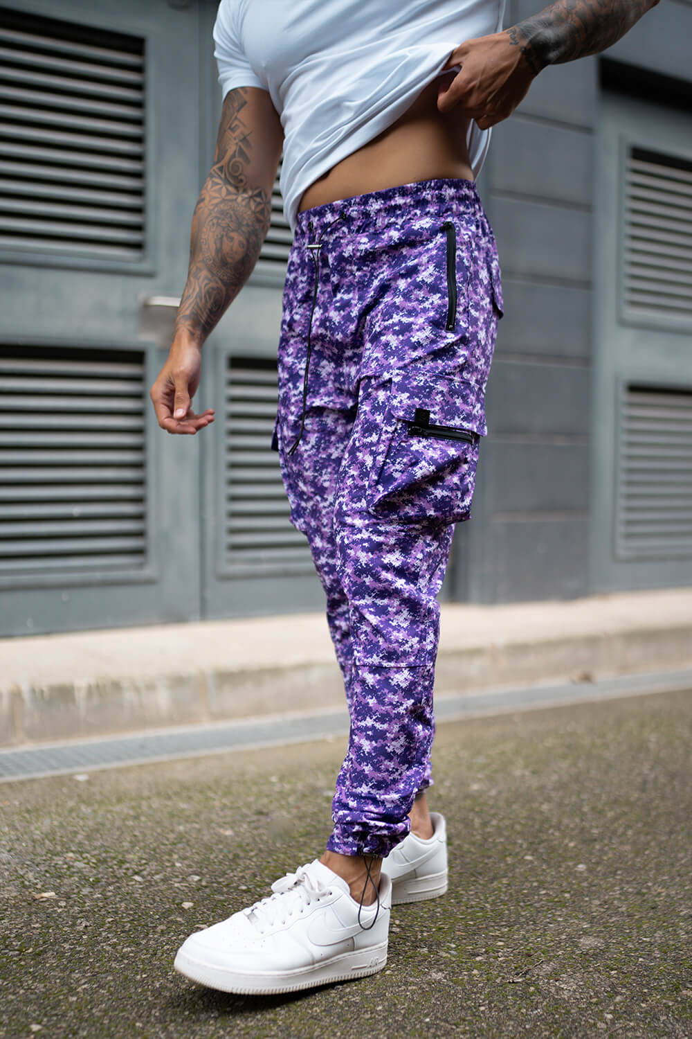 Raptor Cargo Pants - Purple Camo