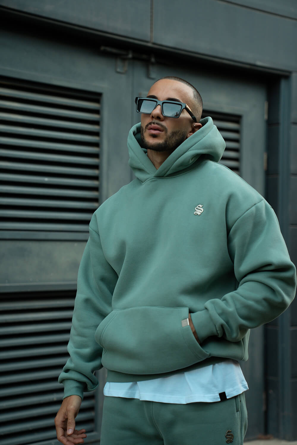Core Luxe Hoodie - Sage