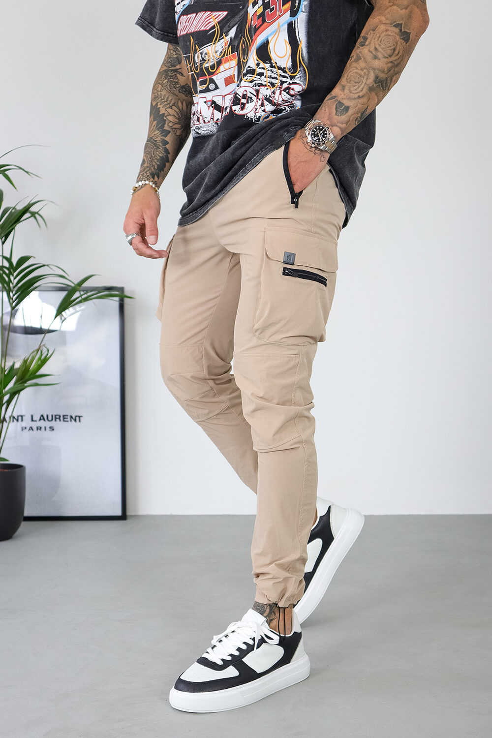 Sinners Attire Sand Raptor Cargo Joggers