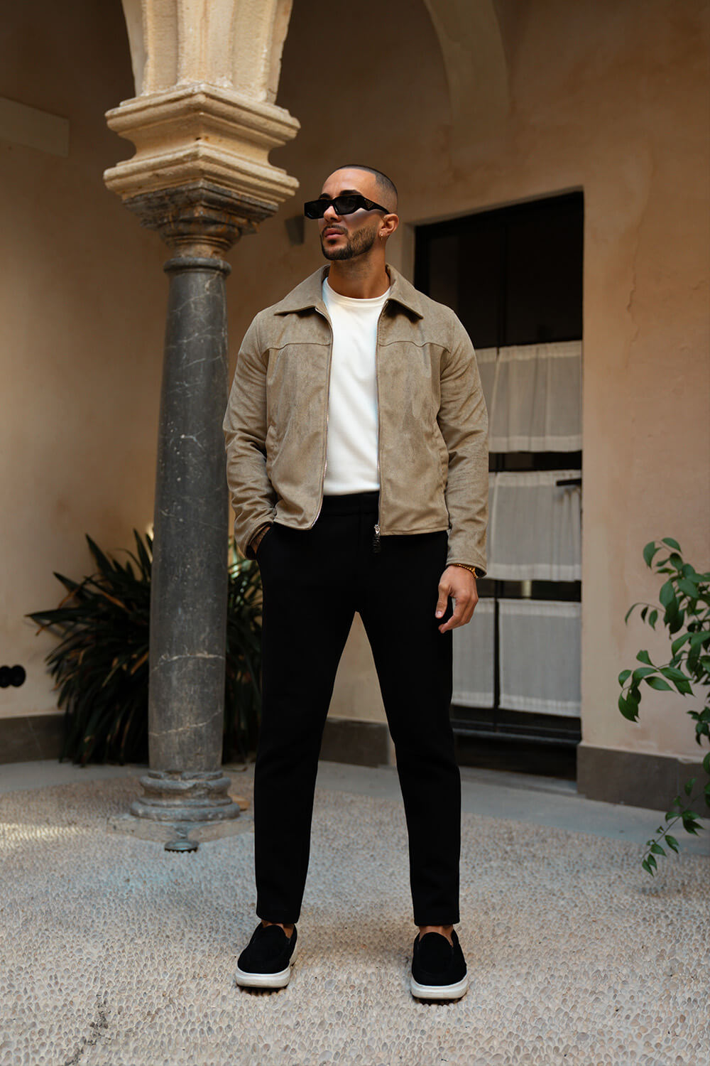 Palmero Suede Jacket - Tan
