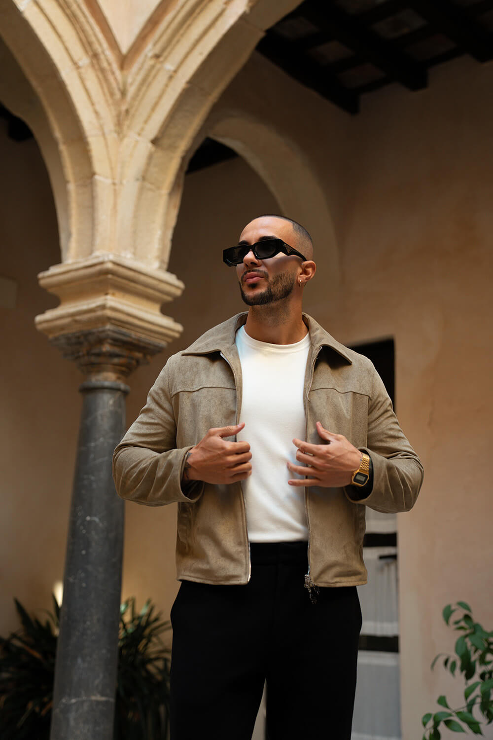 Palmero Suede Jacket - Tan