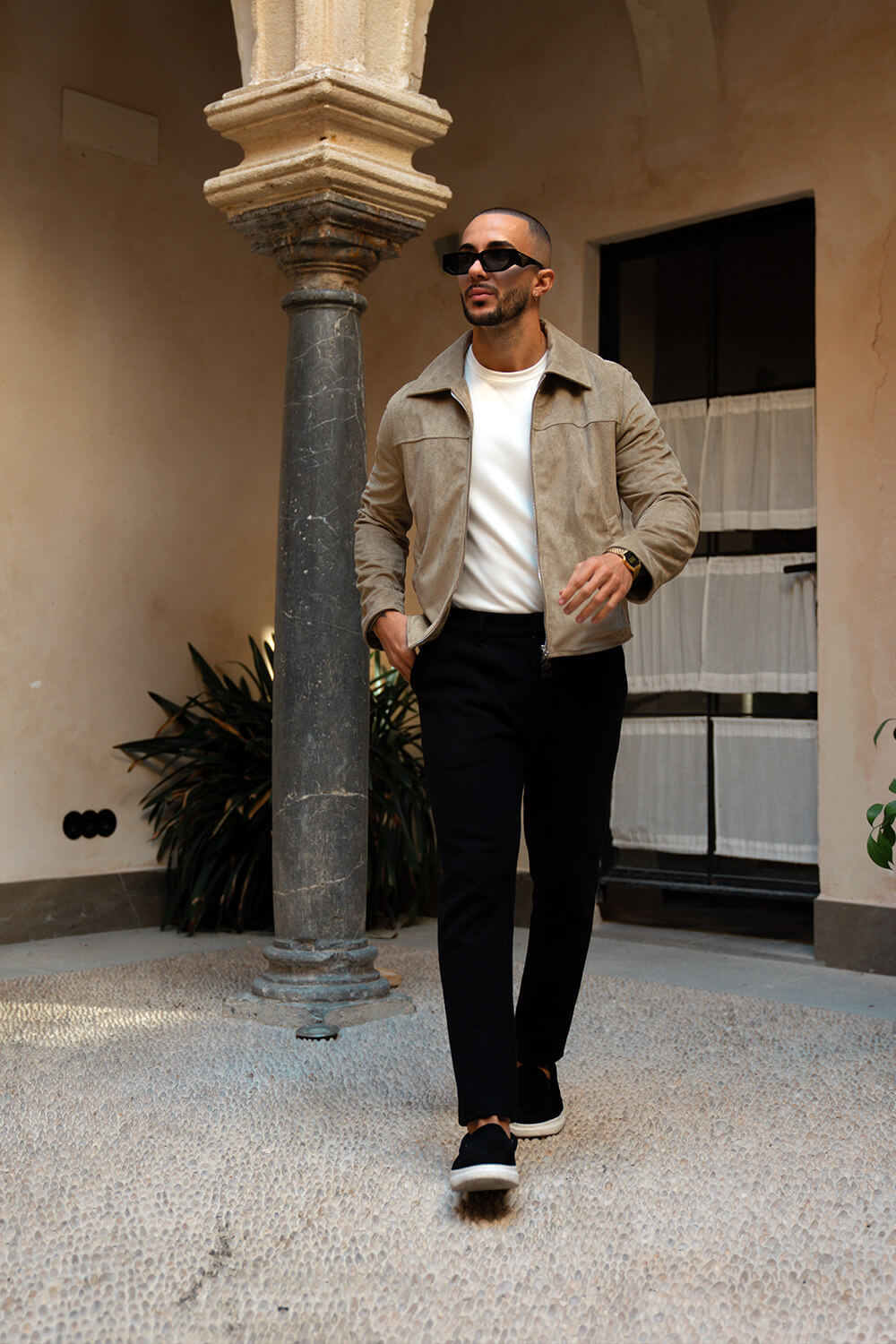 Palmero Suede Jacket - Tan