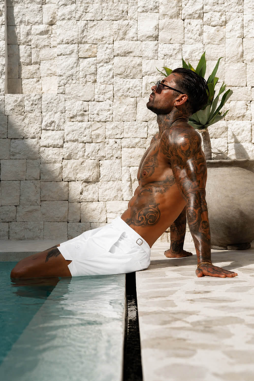 Amalfi Swim Shorts - White