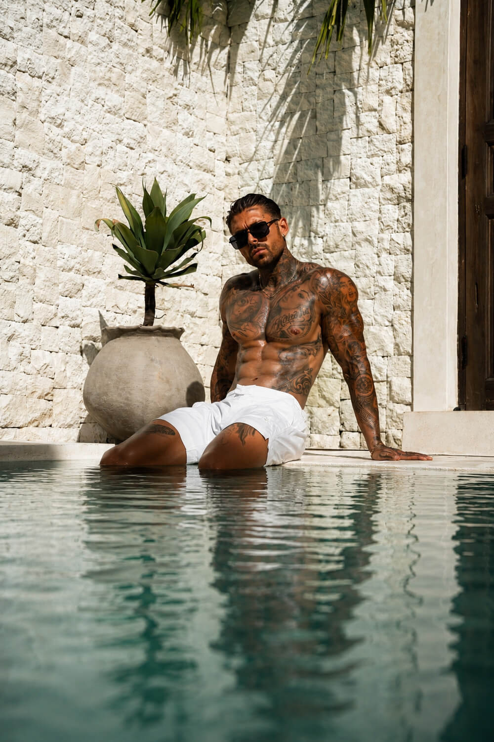 Amalfi Swim Shorts - White