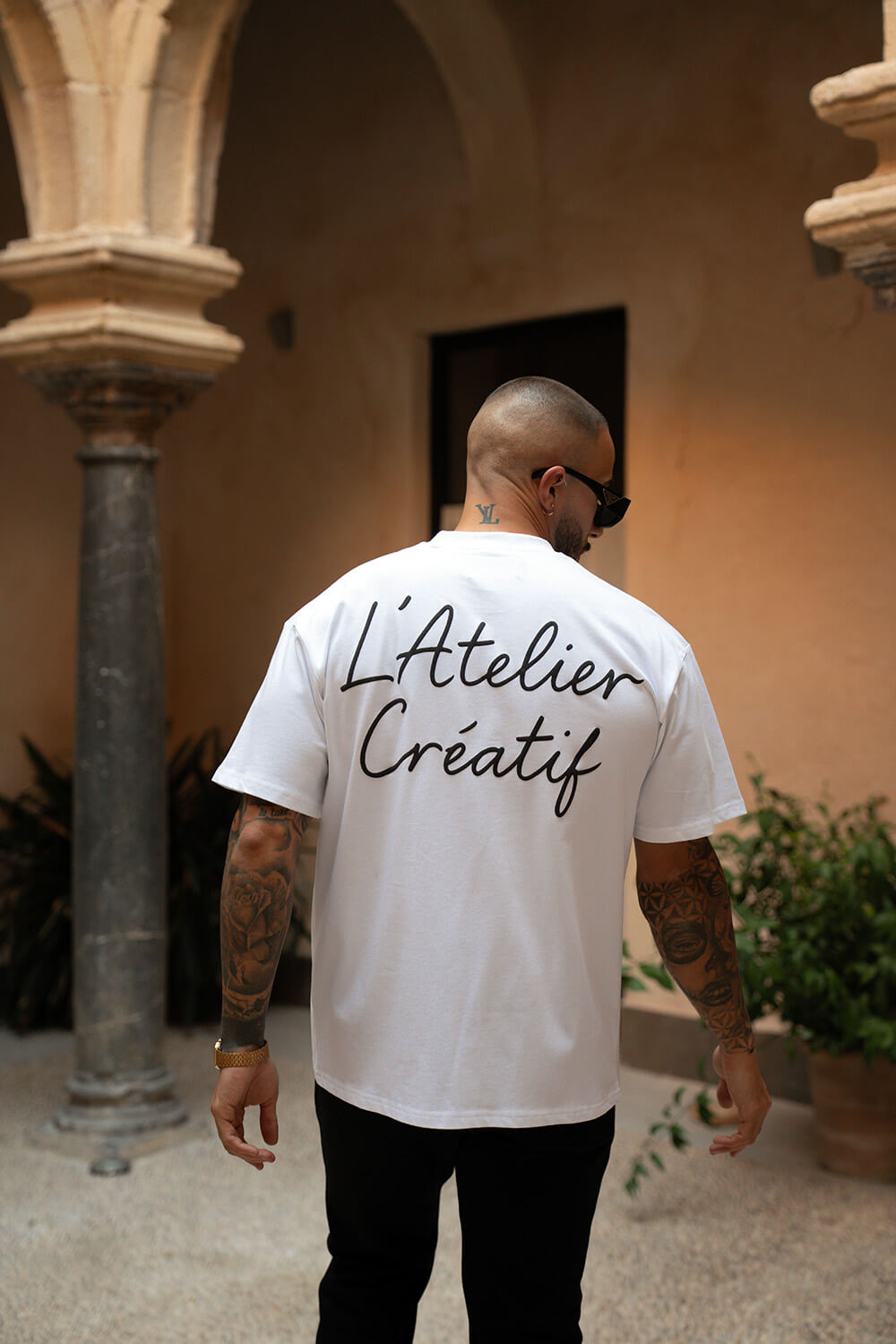 Atelier Script Tee - White