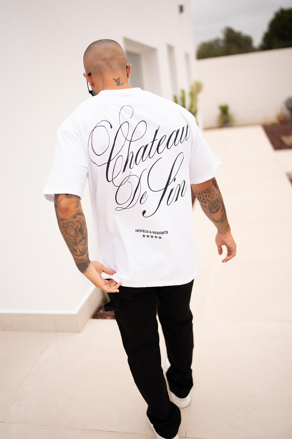 Chateau Crest Tee - White