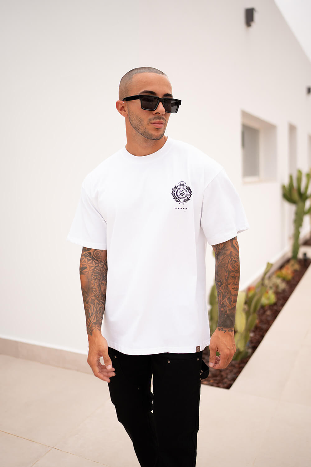 Chateau Crest Tee - White