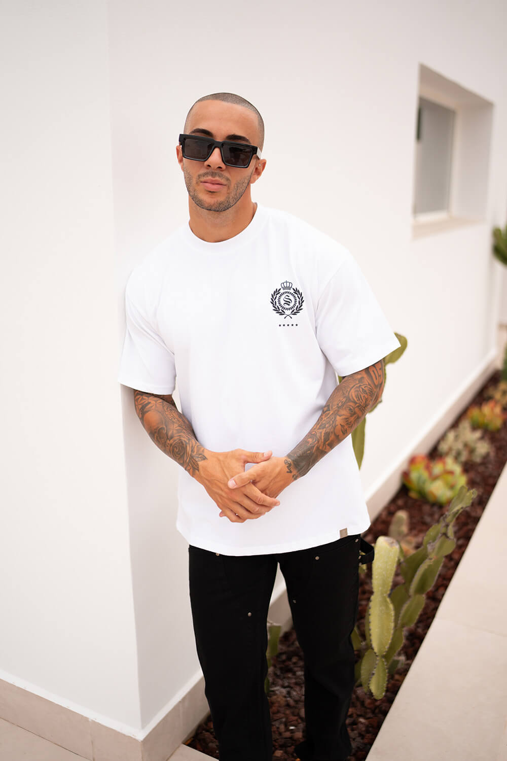 Chateau Crest Tee - White