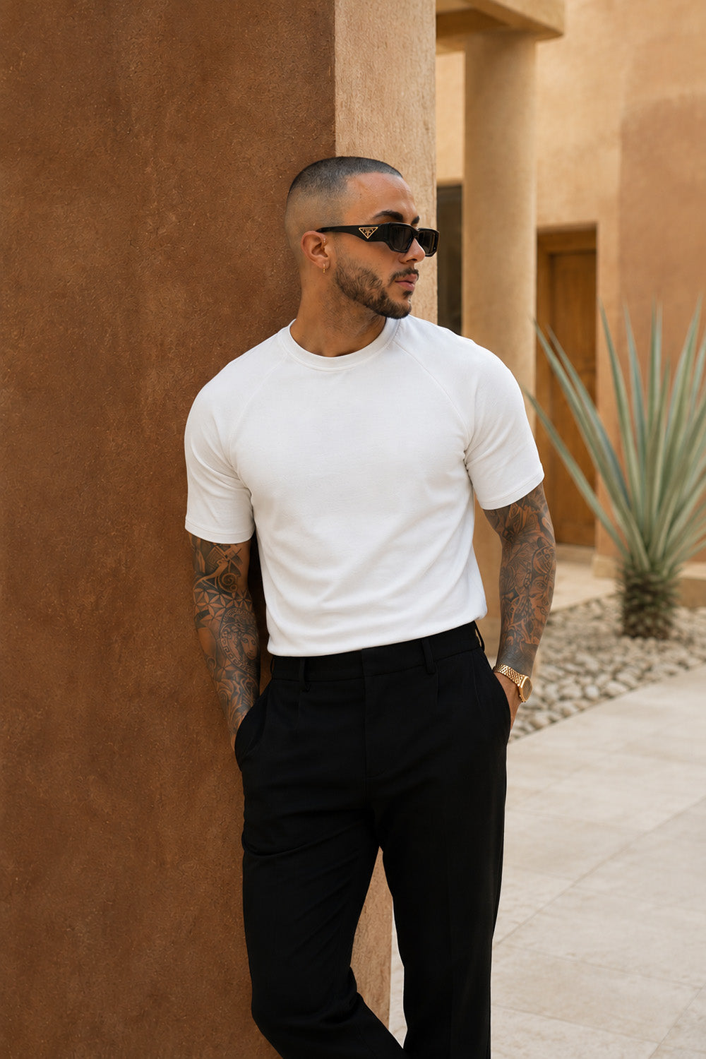 Como Luxe Tee - White