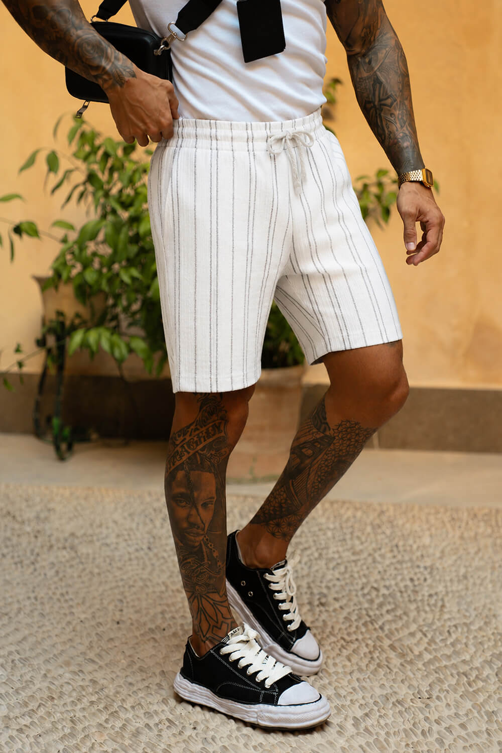Costa Pelle Shorts - White
