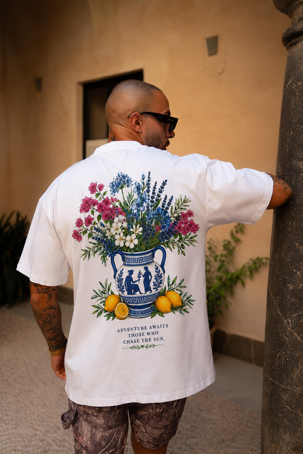 Greek Vase Tee  - White
