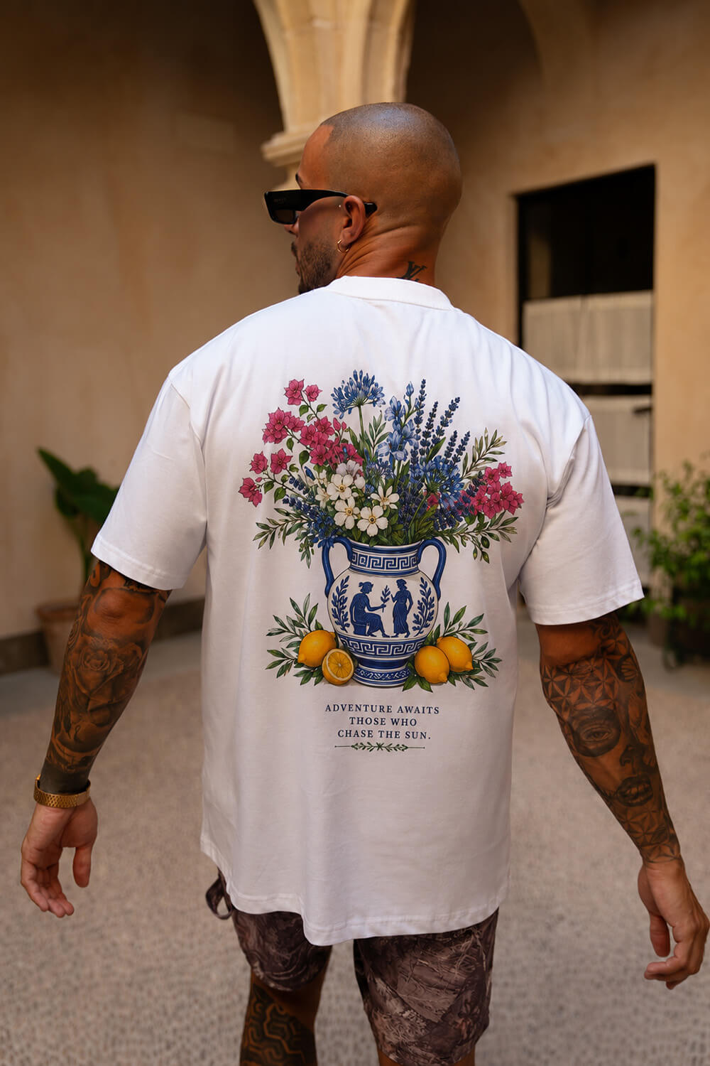 Greek Vase Tee  - White