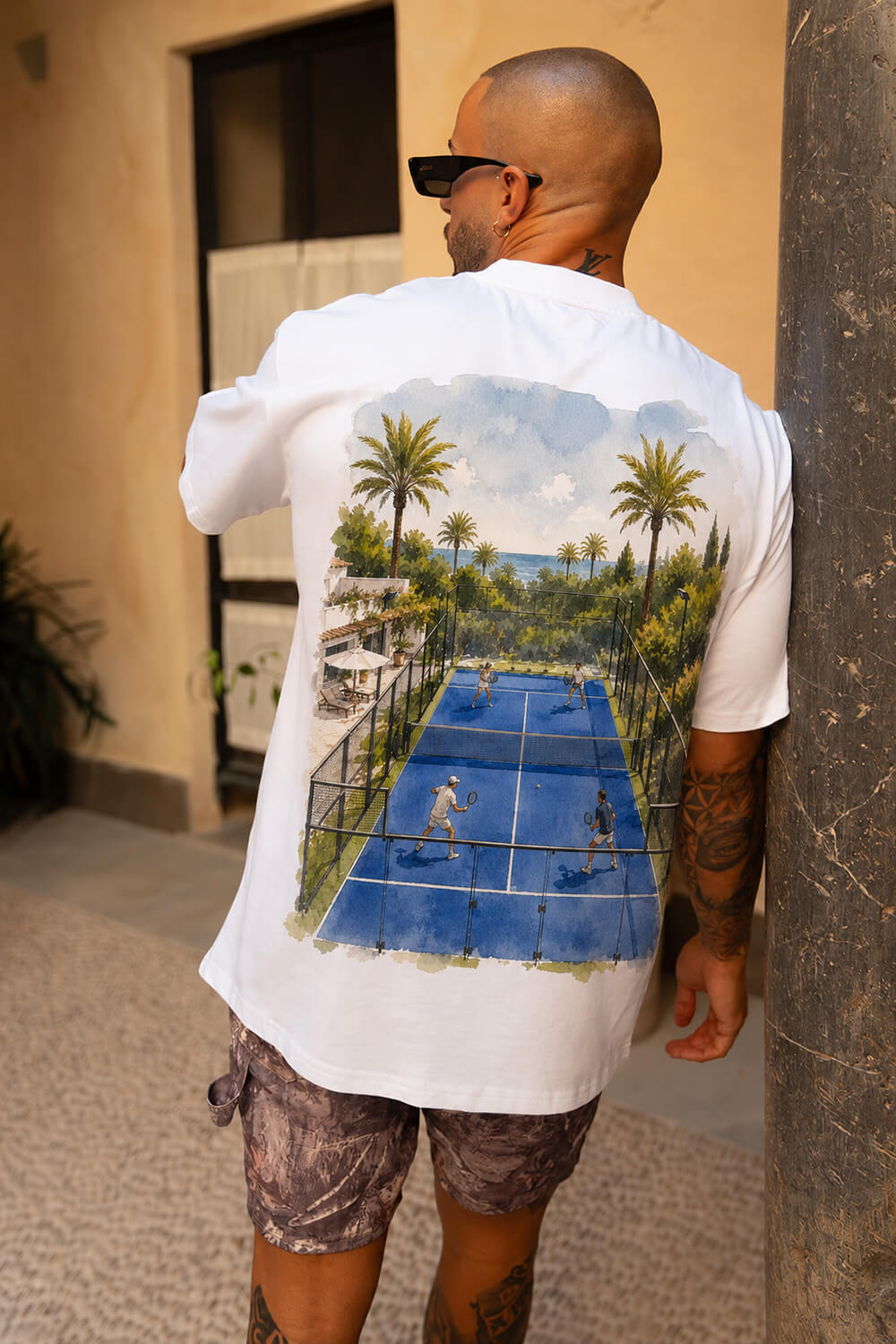 Padel Club Tee  - White