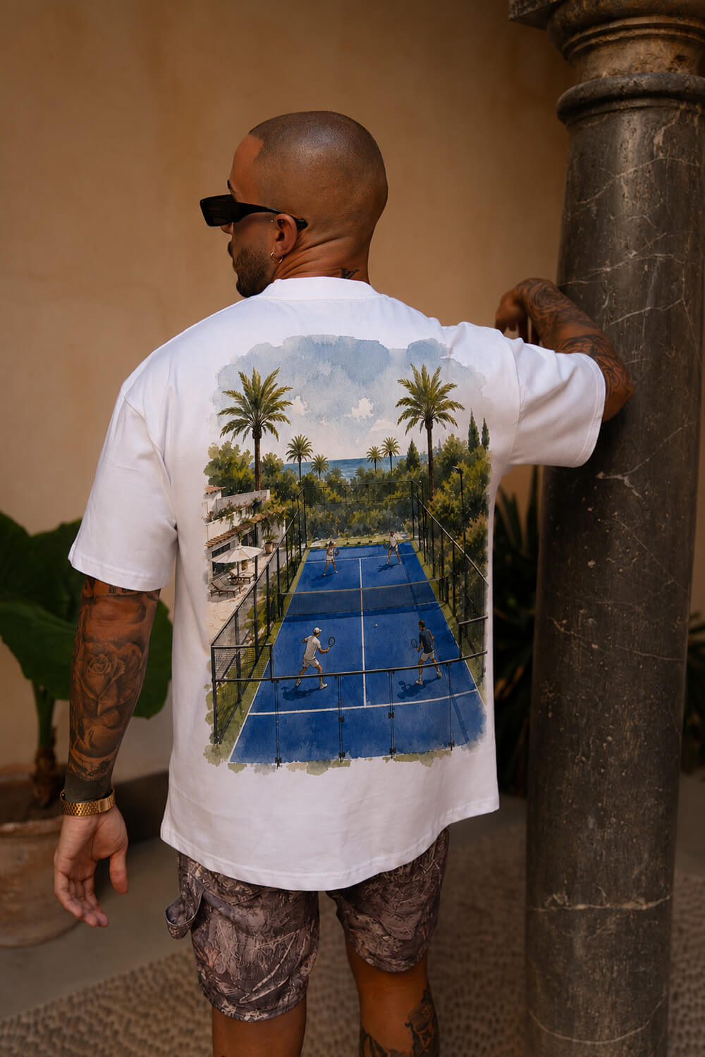 Padel Club Tee  - White