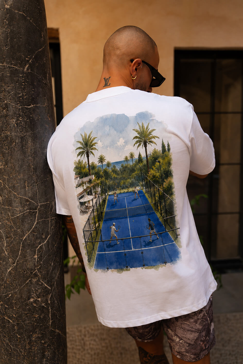 Padel Club Tee  - White