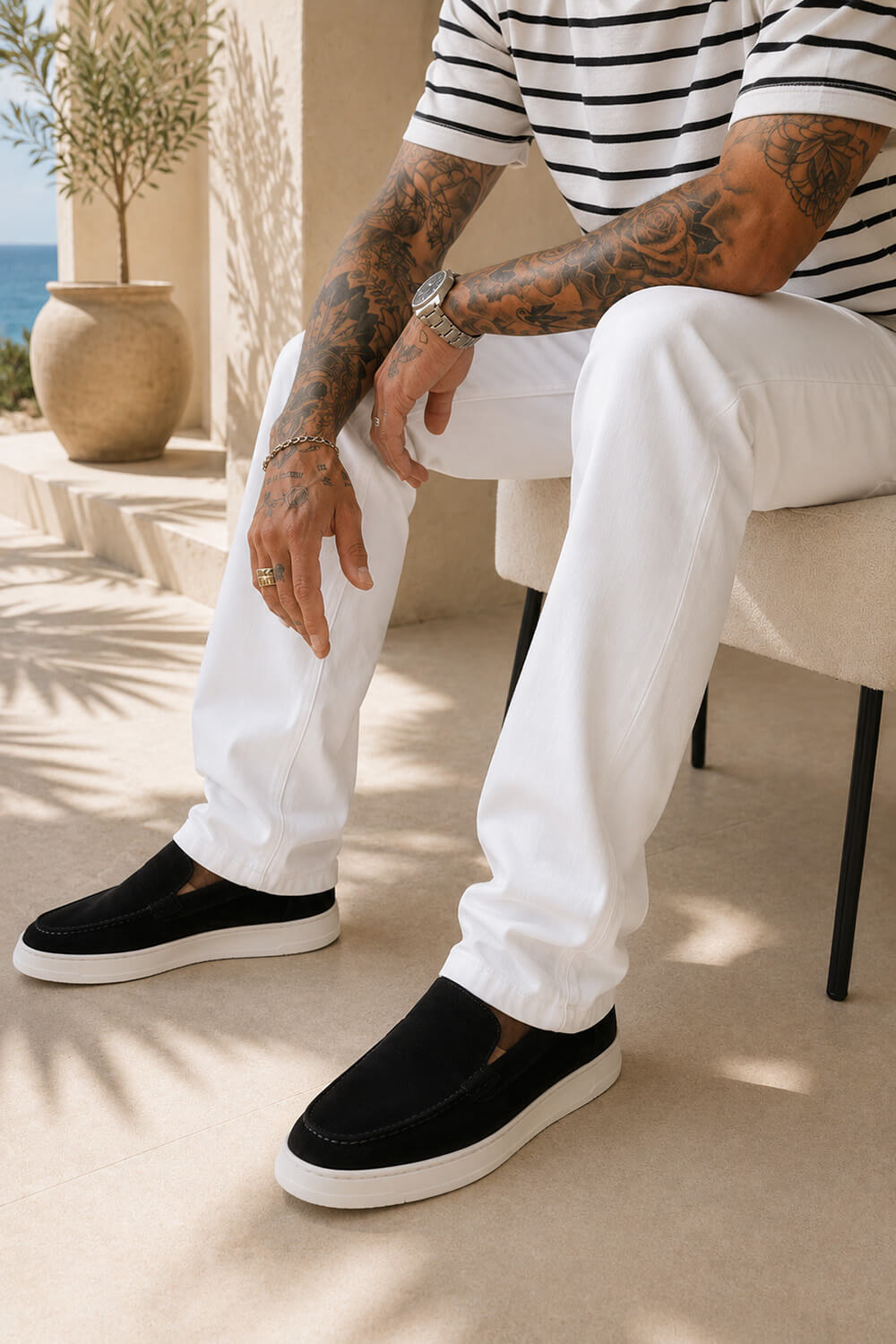 Riviera Luxe Jeans - White
