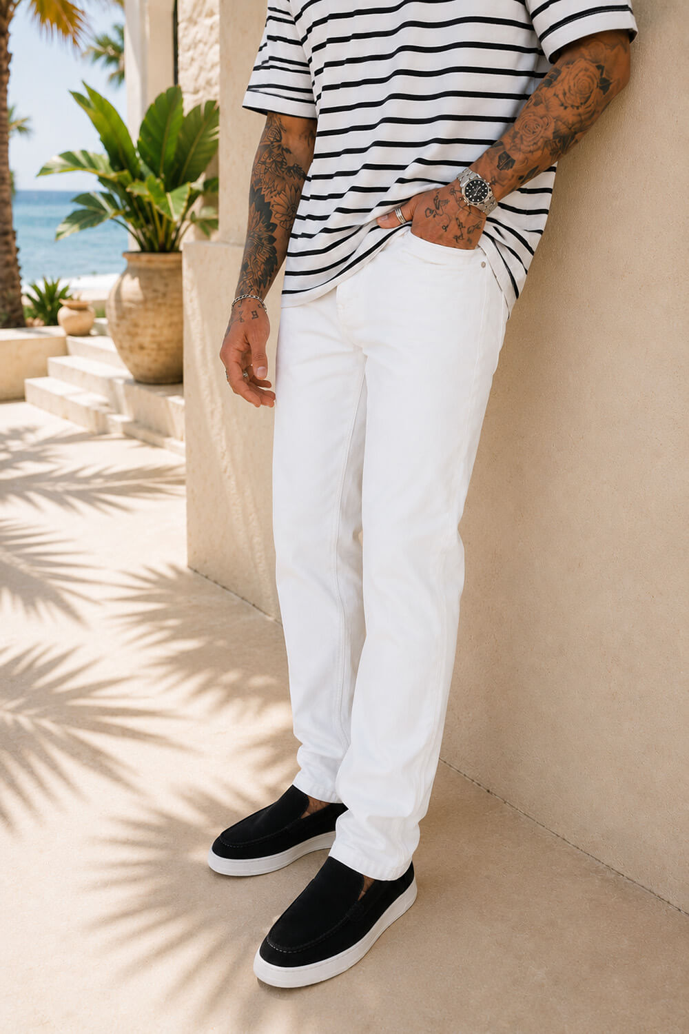 Riviera Luxe Jeans - White