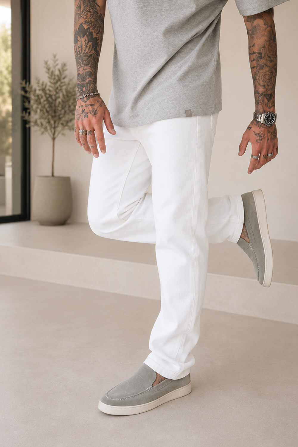 Solara Luxe Jeans - White