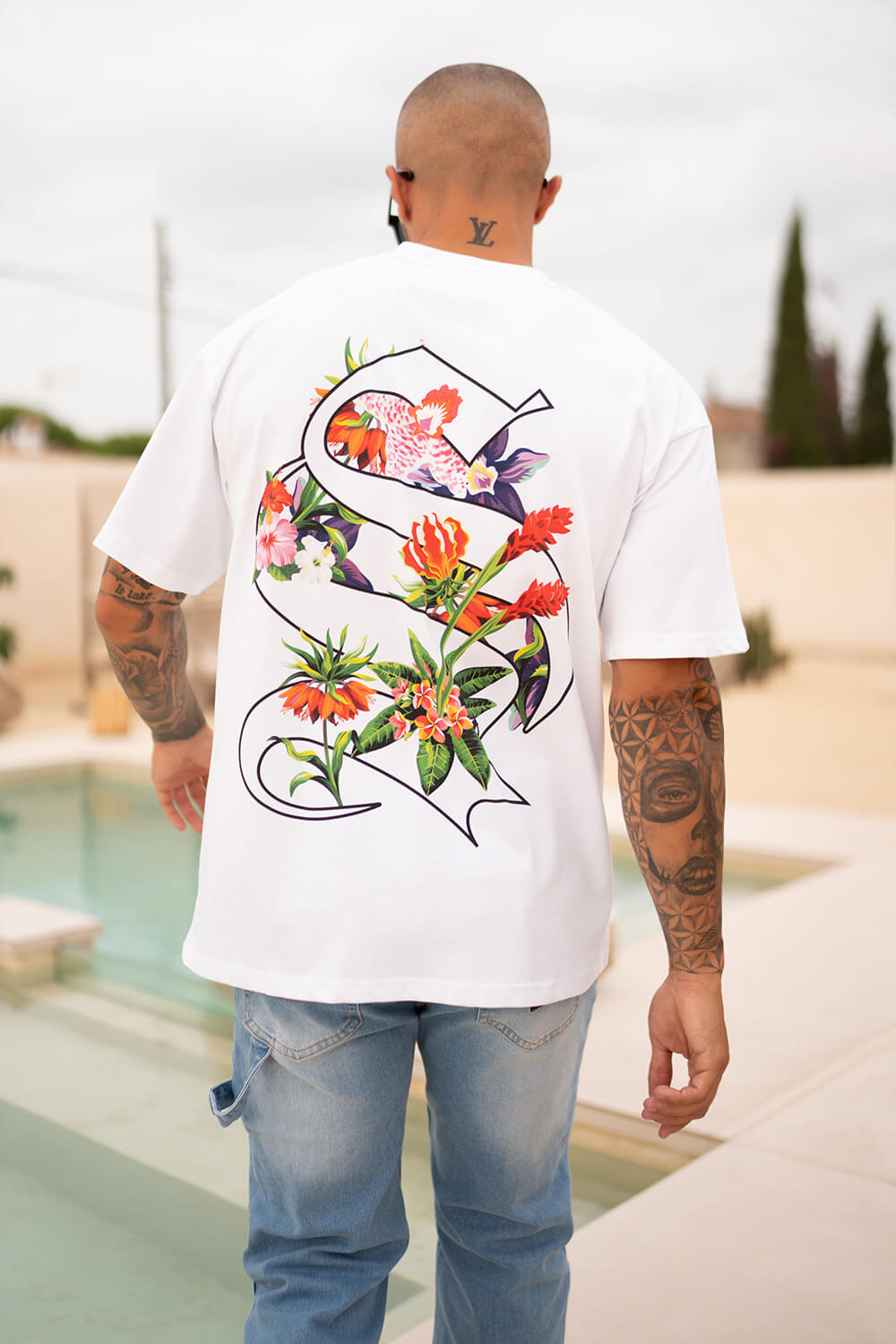 Tropical Logo Tee - White