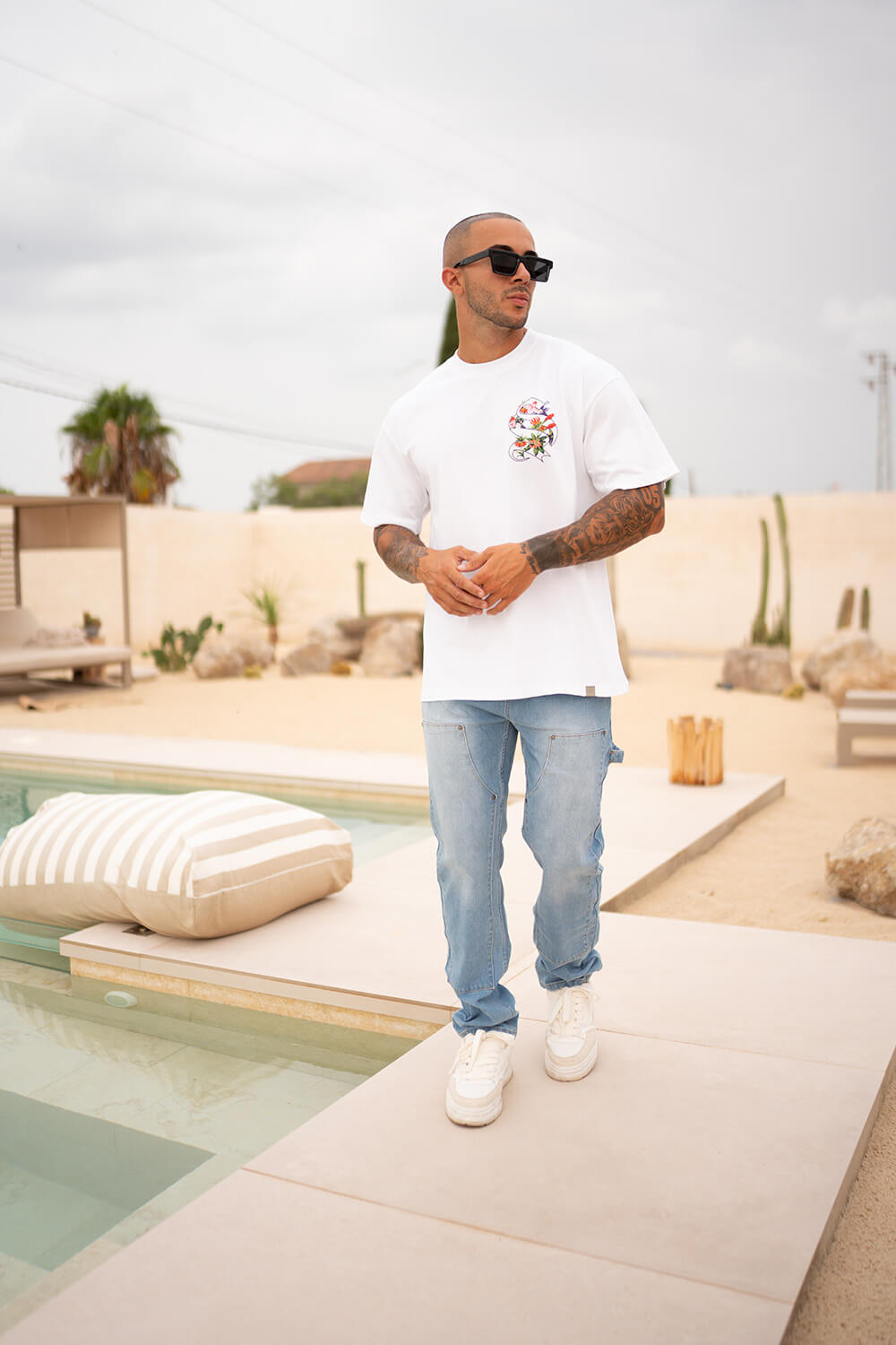 Tropical Logo Tee - White